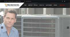 Desktop Screenshot of niceandcoolhvac.com